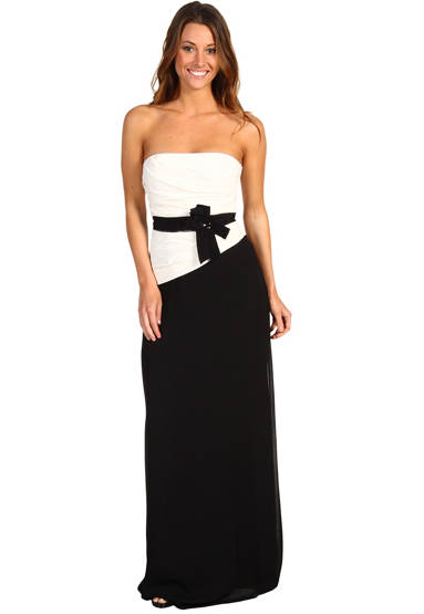 black and white prom dress	